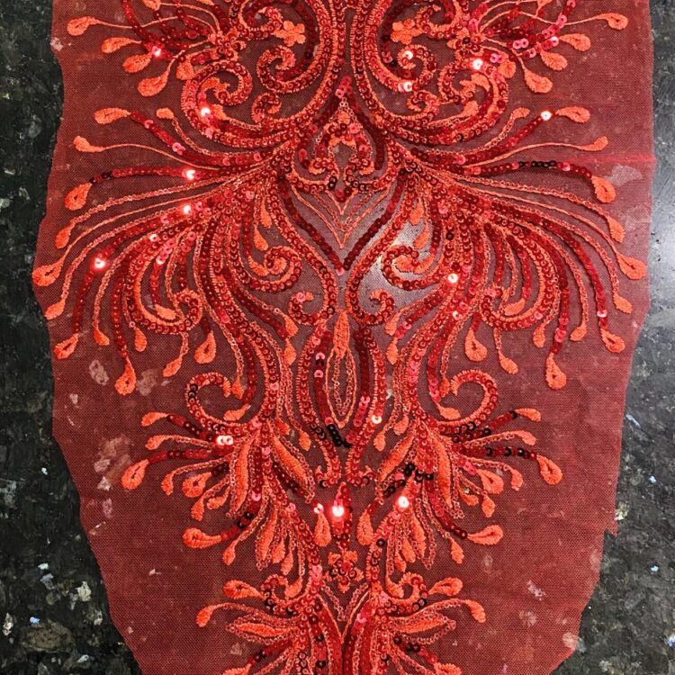 Large Sequin Patches - Red (30" x 13")