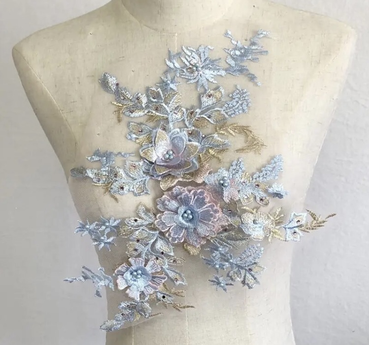 Julie Sew-On Appliqué Patches (Various Colours, 35cm x 27cm) - 4