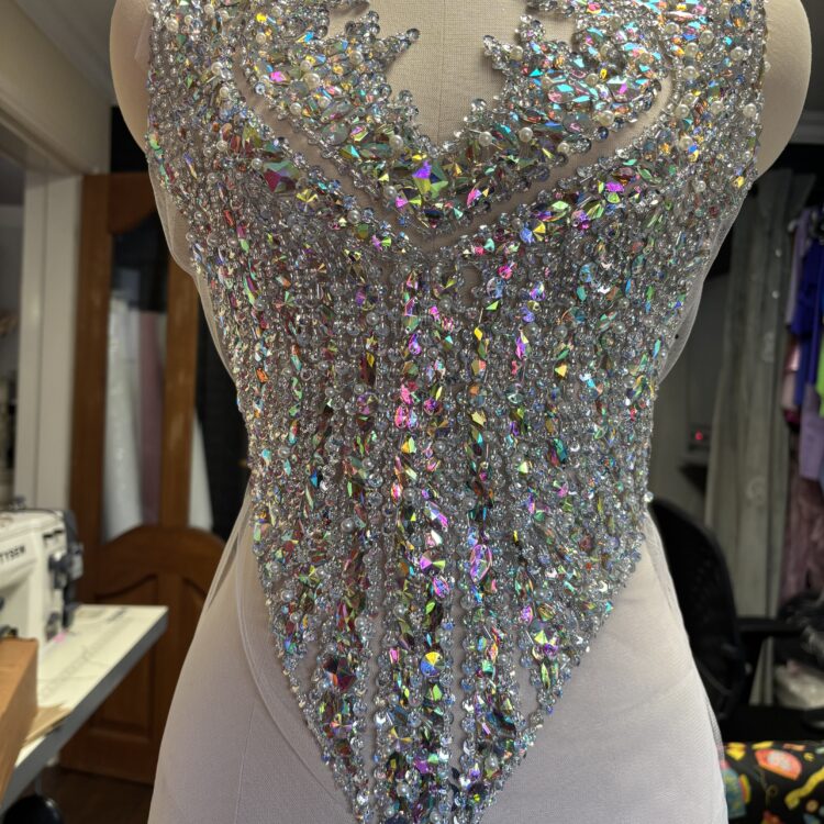 AB Glass Appliqué Patch 21.5" x 13.5"