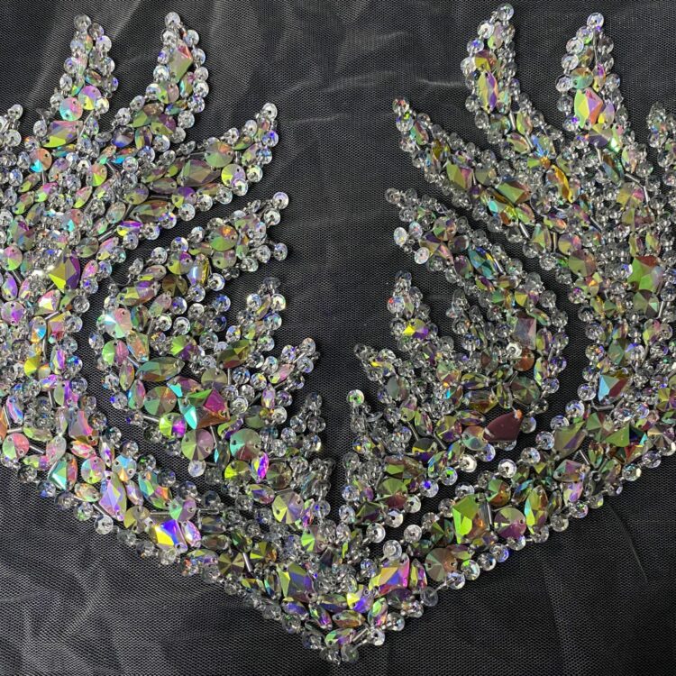 Crystal AB Heart-Shaped Patch