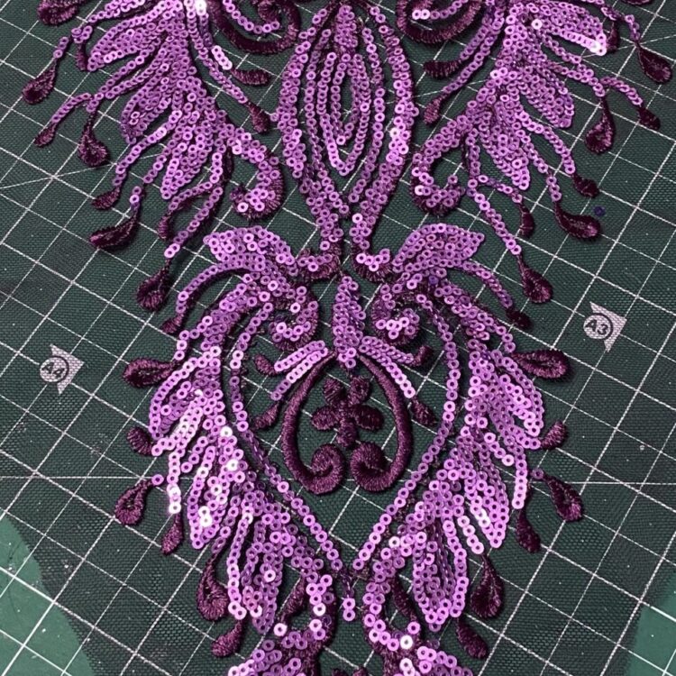 Sequin Patch (61cm x 20cm) - Purple