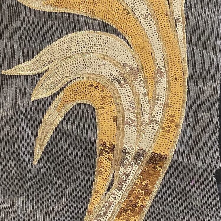 Gold Sequin Flash Appliqué (50cm x 14cm)