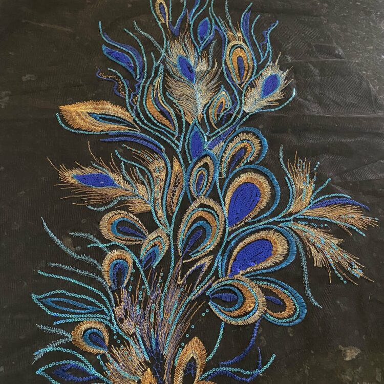 Peacock Appliqué (67cm x 40cm)