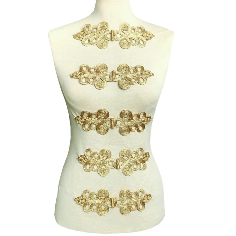 Gold Baroque Frog Fasteners