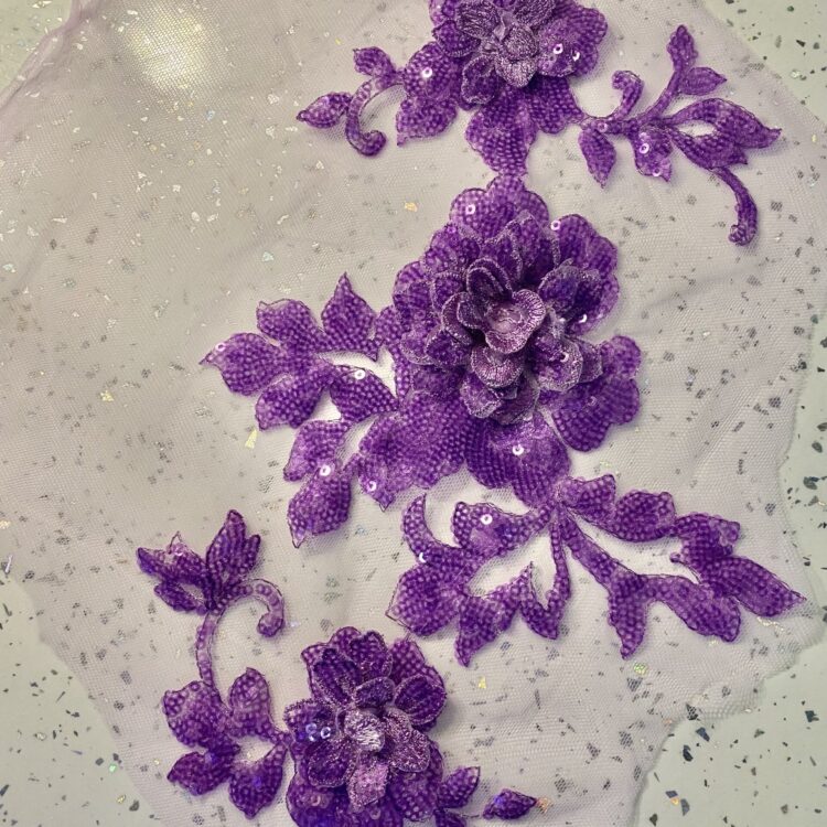 Purple Sequin Patch (69cm x 40cm)