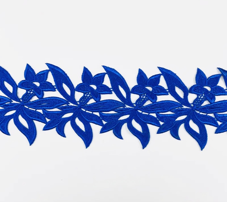 Appliqué Lily - Royal Blue (50cm Pieces)
