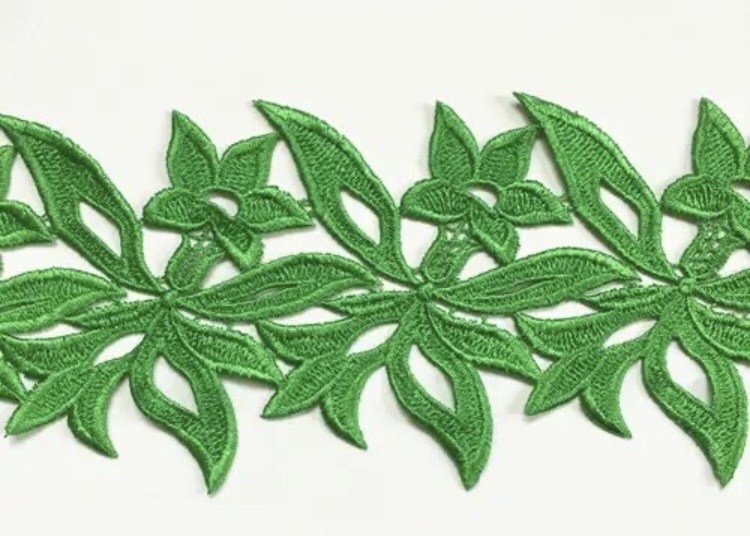 Appliqué Lily - Green (50cm Pieces)