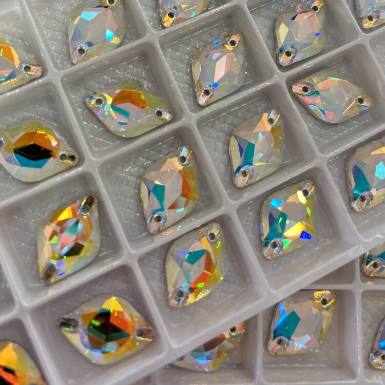 Lemon shape Non-Hotfix Crystal AB (new Shape)