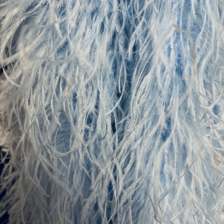 Ostrich Boa (5ply, 15/18cm) - Baby Blue, 1m