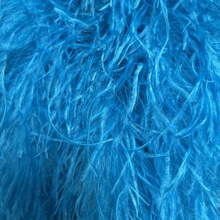 Ostrich Boa (5ply, 15/18cm) - Turquoise, 1m