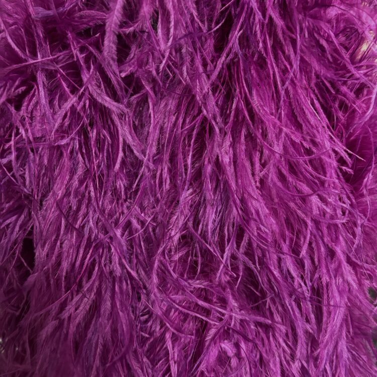 Ostrich Boa (5ply, 15/18cm) - Purple Violet, 0.5m