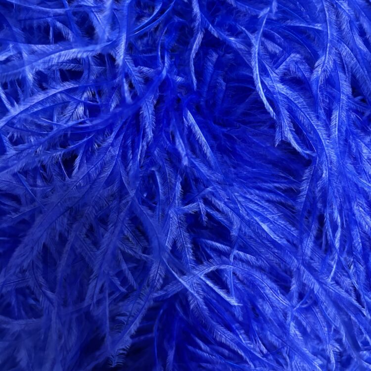 Ostrich Boa (5ply, 15/18cm) - Cobalt Blue, 1m