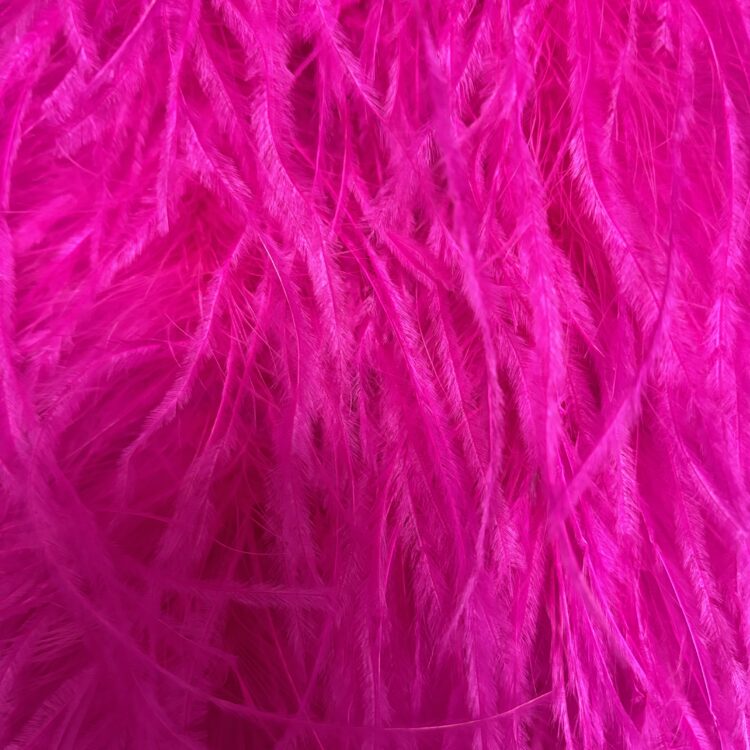 LUXURY 10 PLY OSTRICH FEATHER BOA BRIGHT PINK
