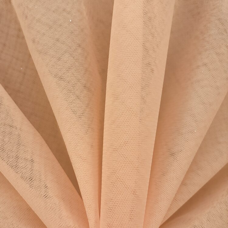 Italian Net Contains Formaldehyde 150cm Wide - Peach/ salmon 40 Denier