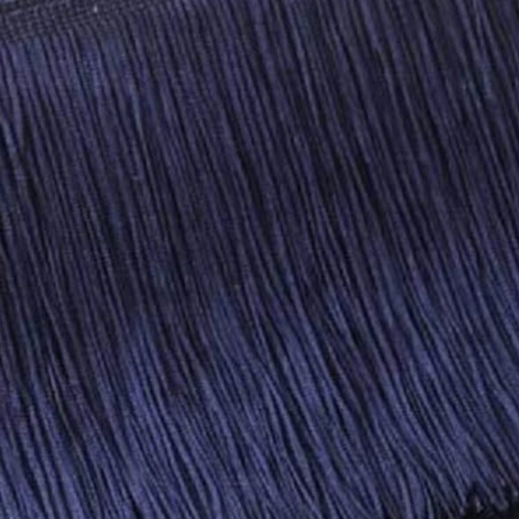 Stretch Fringing 30cm - Navy - 1 meter