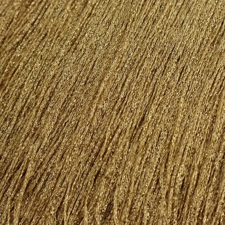 Stretch Metallic Fringing (30cm) - Metallic Gold