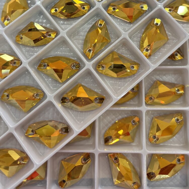 Galactic Flat backs - Non - Hotfix Metallic Sunshine