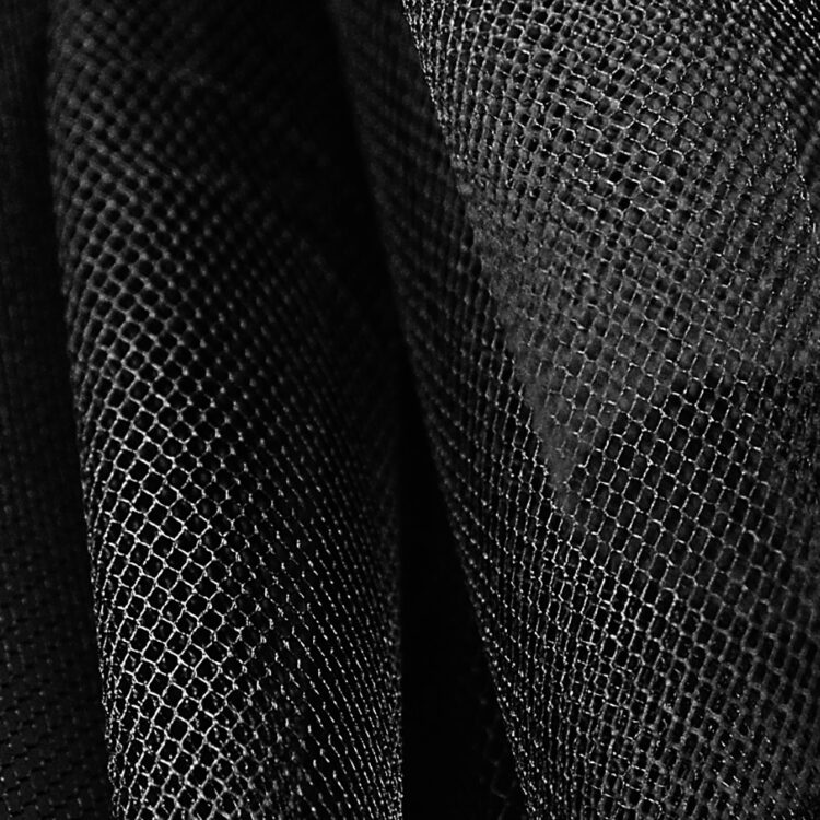 3 meter wide Italian Net (contains Formaldehyde) Nero Black - 40 Denier
