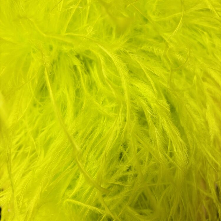 Ostrich Boa 5ply 15/18cm - Flo Green, 1m