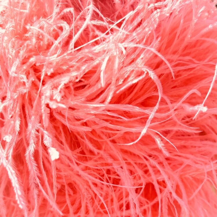 Ostrich Boa 5 ply 15/18cm - Coral, 1m