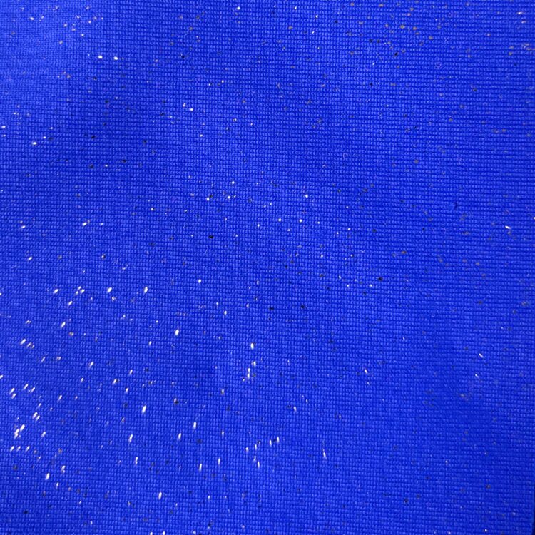 Royal Blue Speciality Glitter 4 way Stretch Lycra