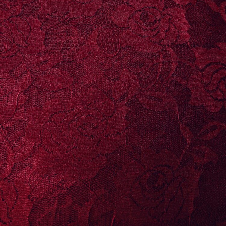 Stretch Lace Fabric - Wine