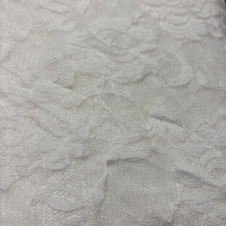 Stretch Lace Fabric - Ivory