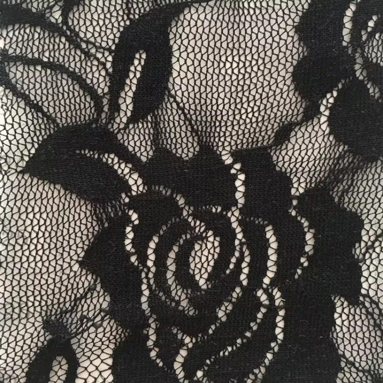Stretch Lace Fabric - Black