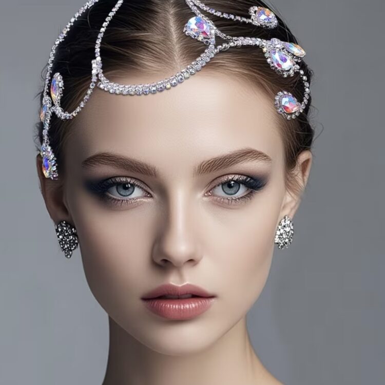AB crystal hair accessory