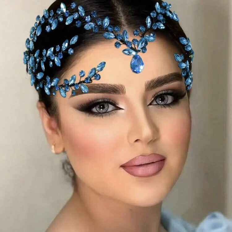 Blue Crystal Hair Accessory