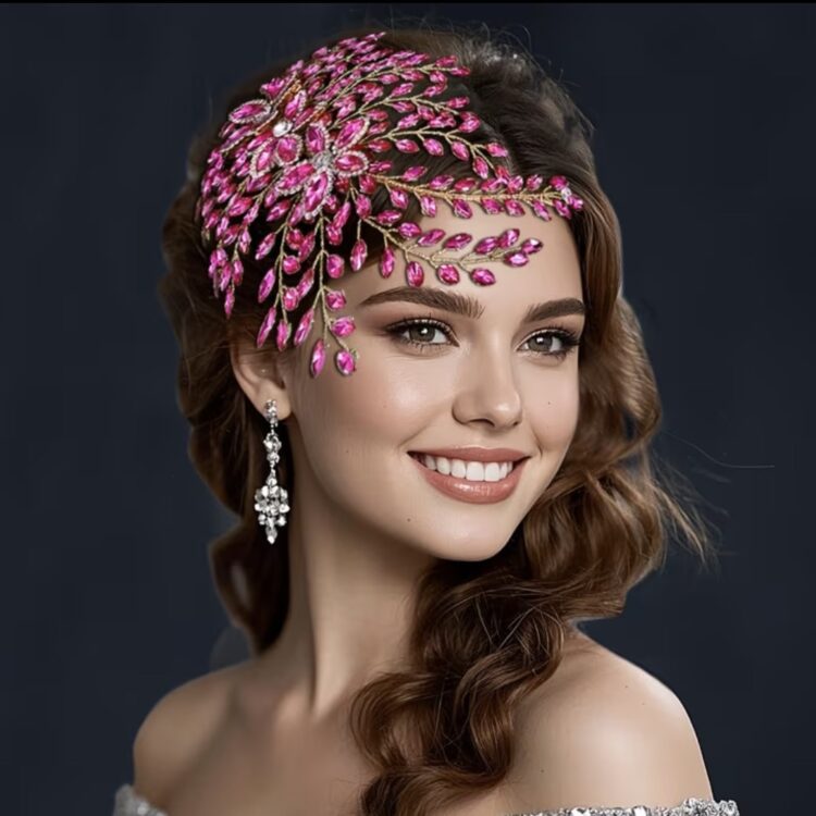 Pink Crystal Hair Accessory