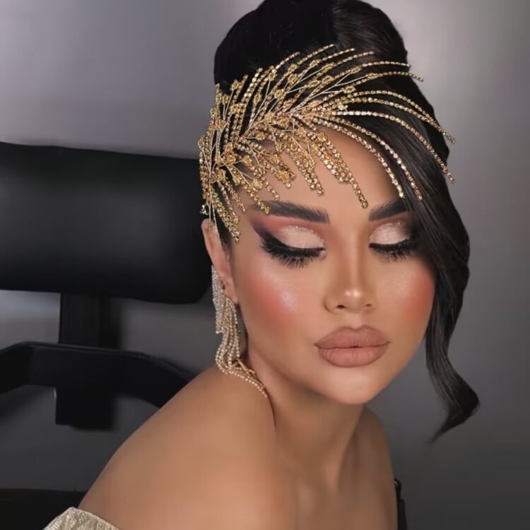 Gold Crystal Hair Accessory