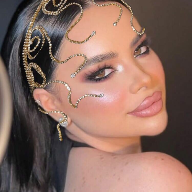 Gold Crystal Hair Accessory