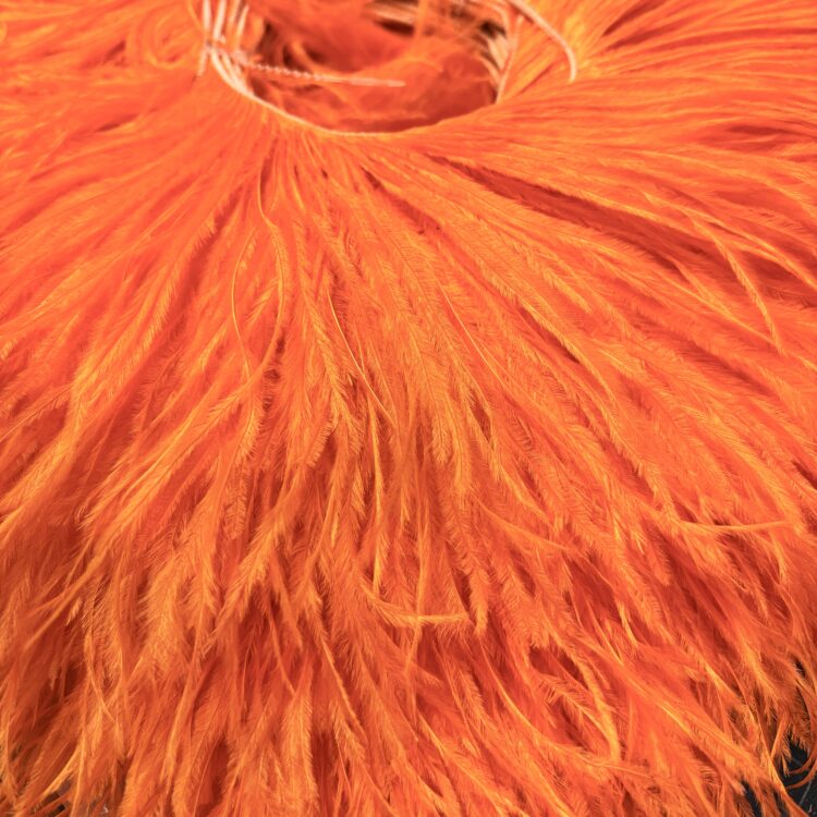 Corded Ostrich (3ply 10/15cm) - Orange