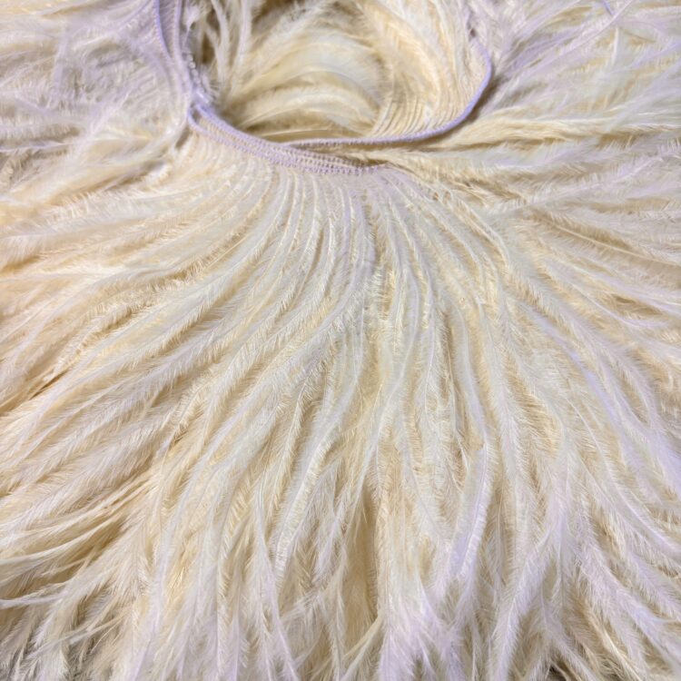 Corded Ostrich (3ply 10/15cm) - Cream
