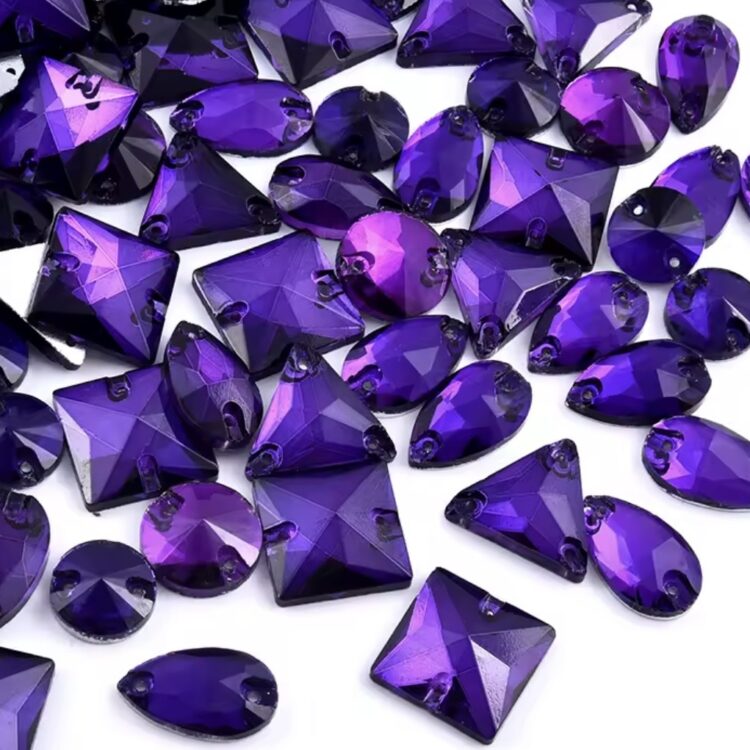 Large Mixed Stones - Purple