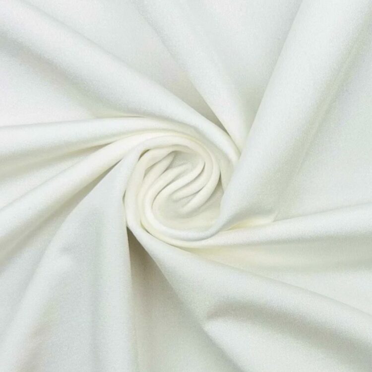 Shiny Lycra - all way stretch - Milky white