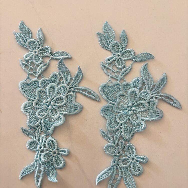 Aqua flower patch - single