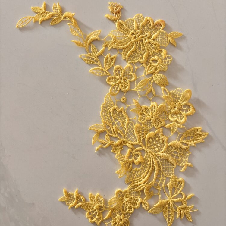 yellow Applique -Single - 12.5" x 4.5"