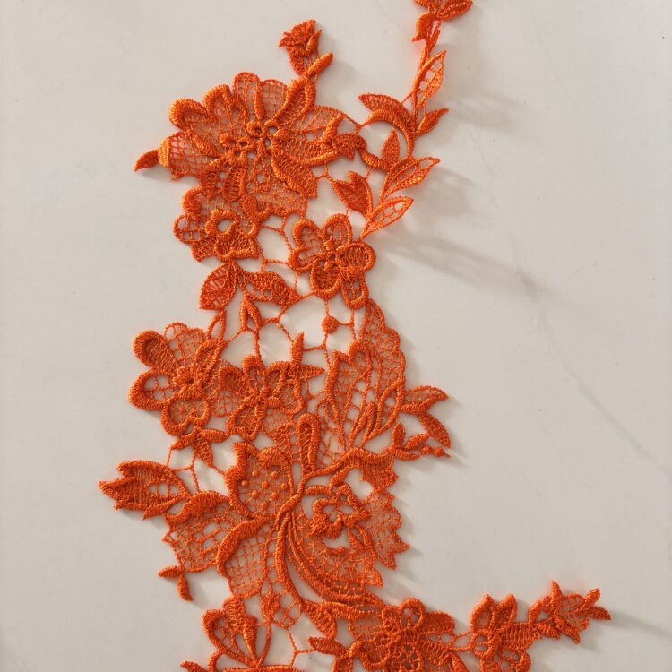 Orange Applique -Single - 12.5" x 4.5"